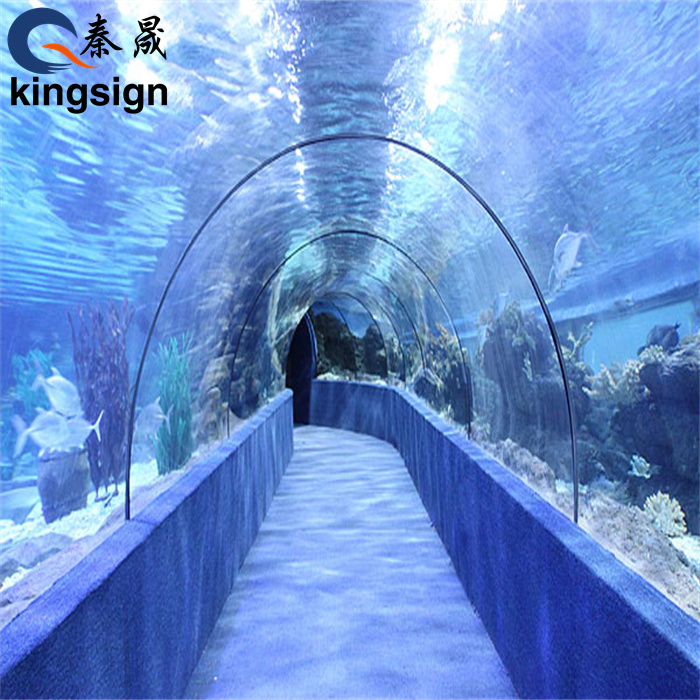 Acrylic underwater tunnel takes you to the bottom of the water